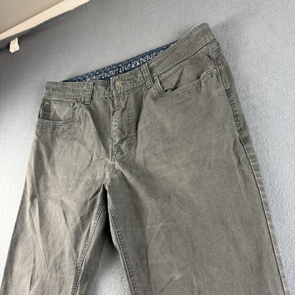 Prana Pants Men's 33x32 Gray Tuscon Slim Fit Tapered Outdoors Casual Hiking